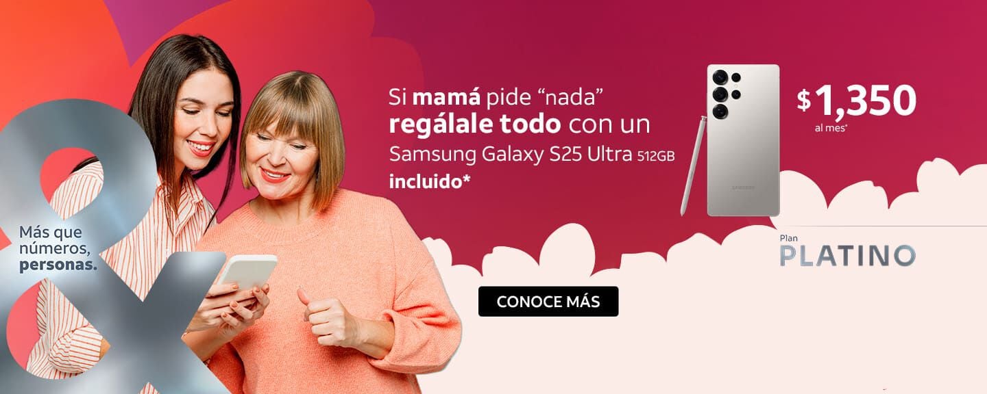 Si mamá pide "nada" regálale todo con un Samsung Galaxy S25 Ultra 512GB incluido*