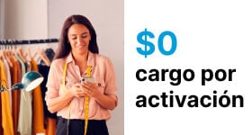 ¡POR PROMOCIÓN! Cargo por activación en $0 