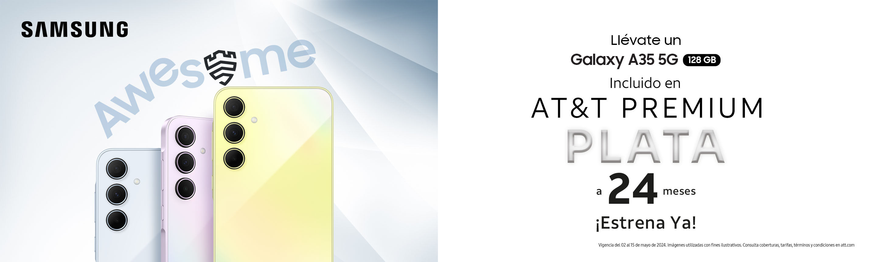 SAMSUNG Galaxy A55 | A35 5G, desde $123 al mes