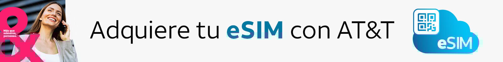 Adquiere tu eSIM con AT&T