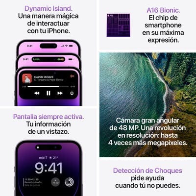 iphone 14 pro morado foto 8 de 10