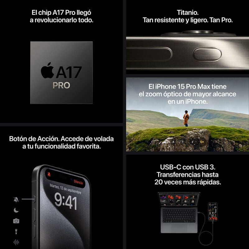 iPhone 15 Pro Max: Precio, Características y Colores en AT&T