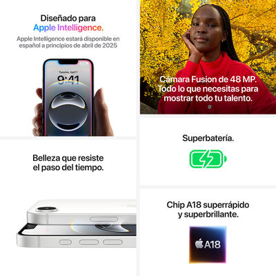 APPLE IPHONE 16E 128GB 5G BLANCO ATT