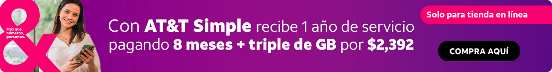 Adquiere un celular y aprovecha las promociones que ATT tiene para ti en vienda fisica. Ver mas