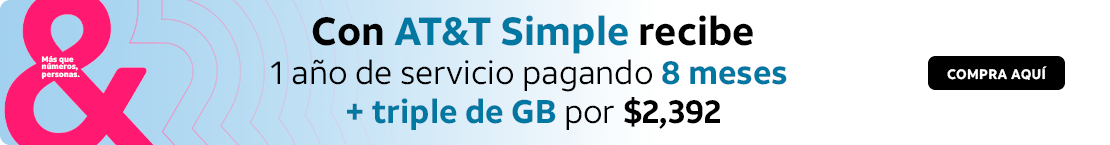 Adquiere un celular y aprovecha las promociones que ATT tiene para ti en vienda fisica. Ver mas