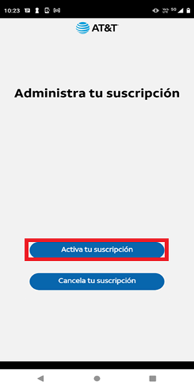 clic en Activa tu suscripción