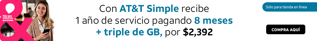 Adquiere un celular y aprovecha las promociones que ATT tiene para ti en vienda fisica. Ver mas