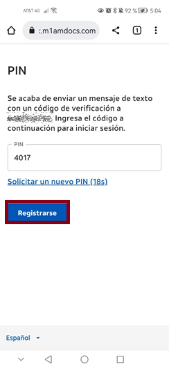 Registrarse